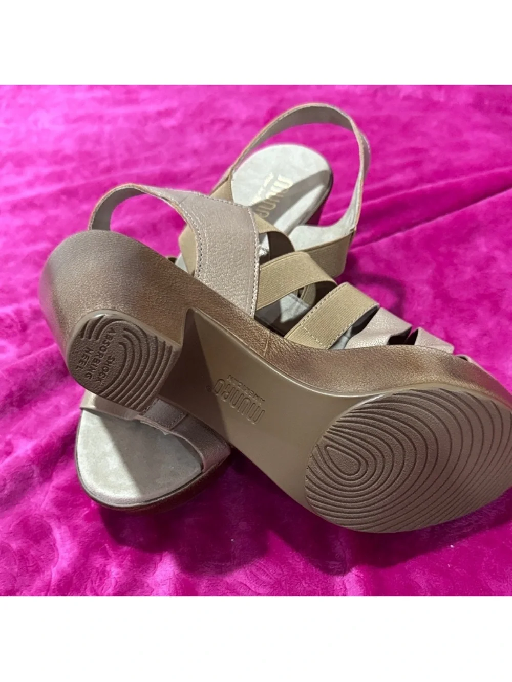 Munro Cookie Slingback Sandal wide width sz 42.